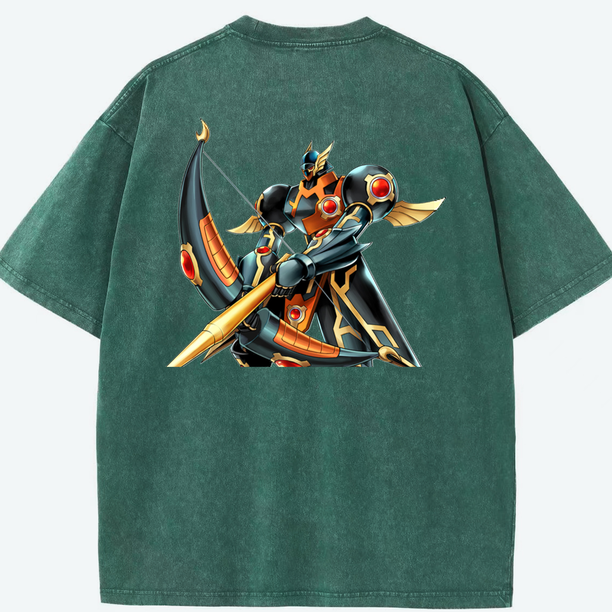 （画像用） 遊☆戯☆王 Yu-Gi-Oh! 綿100% ヴィンテージ風 半袖Tシャツ（背面プリント）